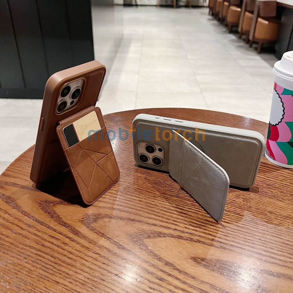 Card Bag Slot Stand Holder PU Leather Phone Case - Samsung S24 Ultra