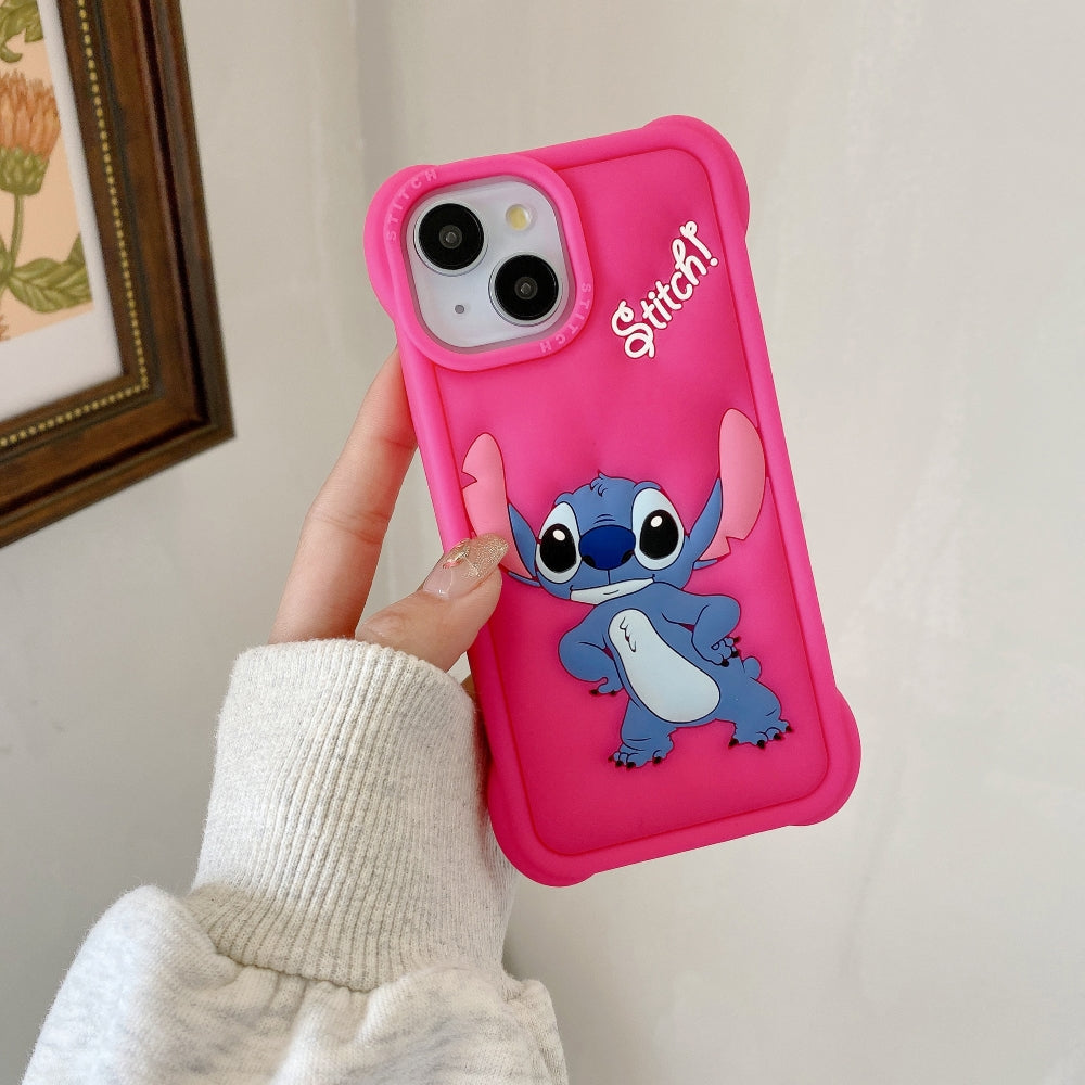 3D Fun Cartoon Silicone Soft Protective Phone Case - iPhone 15 Pro