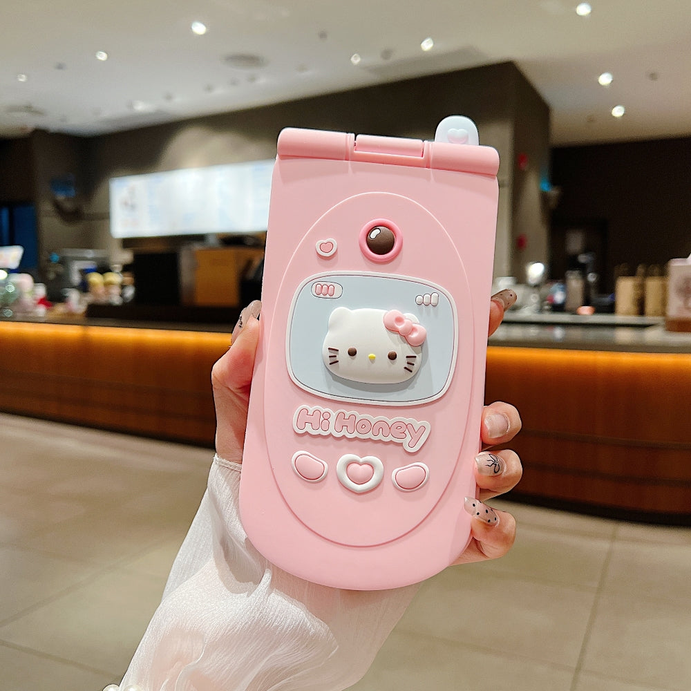 Cat Flip Mirror Anti-Slip Scratch Resistant TPU (Soft) Phone Case - iPhone 14 Pro