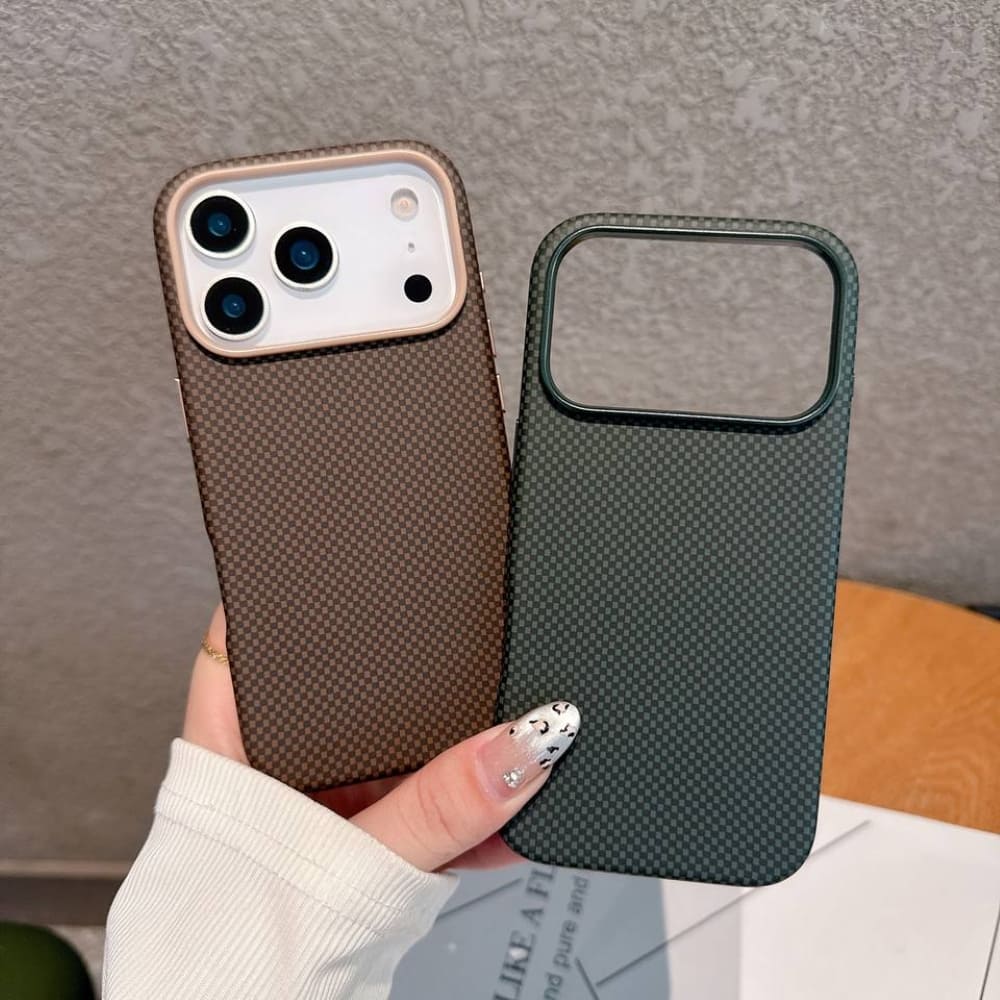 Classic Checkmate Vegan Carbon Slim Phone Case