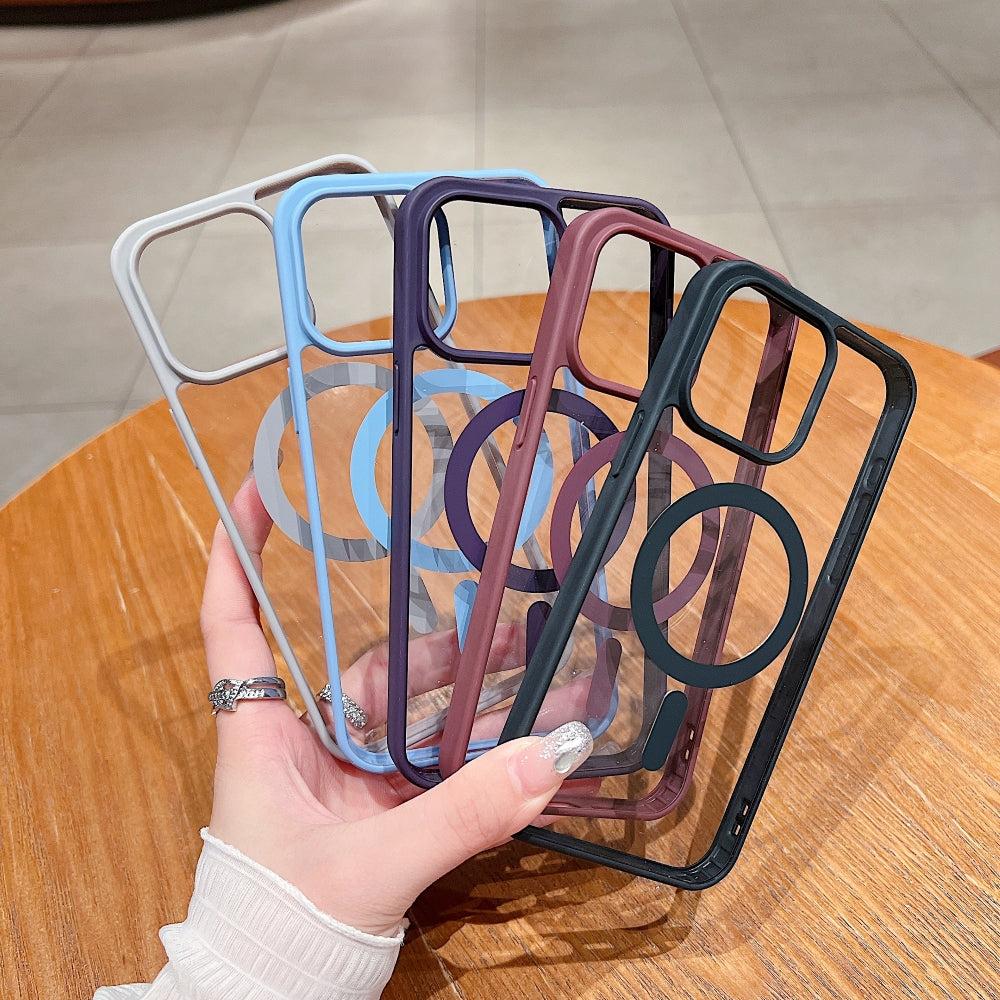 Color Magsafe Transparent Phone Case