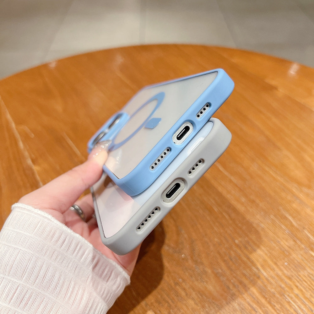 Color Magsafe Transparent Phone Case