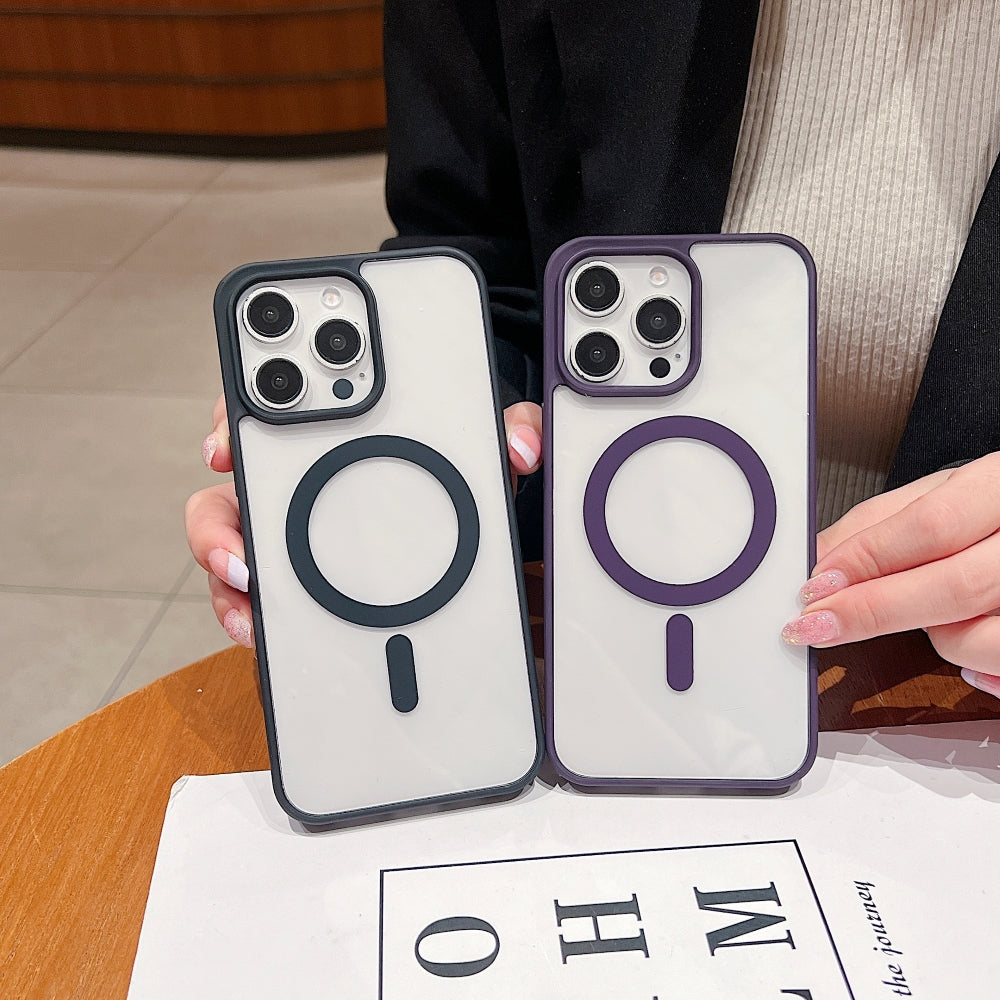 Color Magsafe Transparent Phone Case
