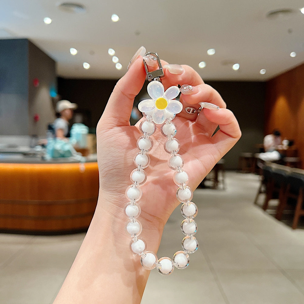 Colorful Beadde Flower Rope Phone Charm | Bracelet | Keychain | Handbag Charm