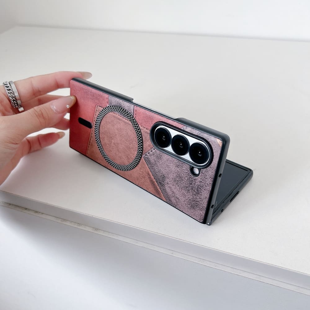 Colorful Pattern Magnetic Charging Phone Case - Samsung Z Series