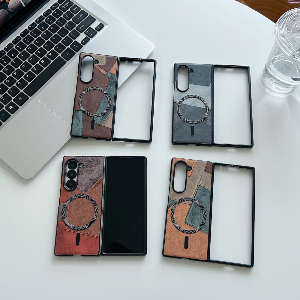 Colorful Pattern Magnetic Charging Phone Case - Samsung Z Series