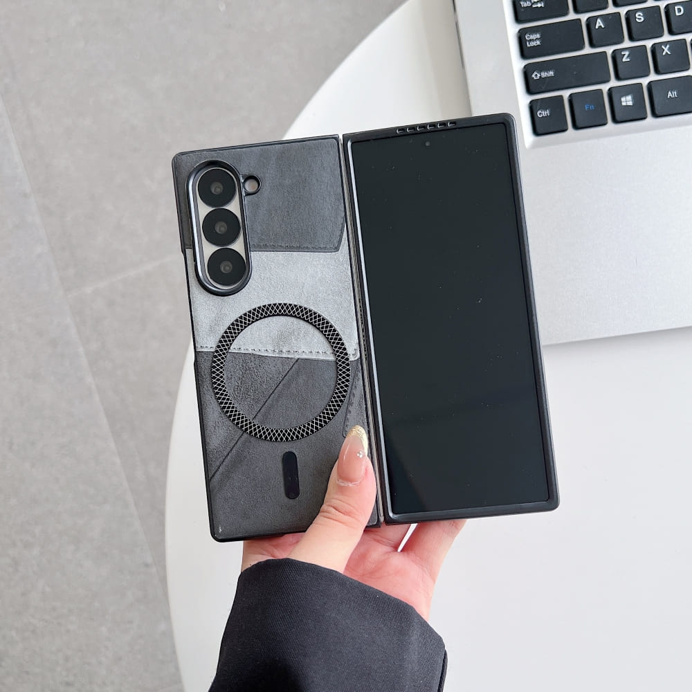 Colorful Pattern Magnetic Charging Phone Case - Samsung Z Series