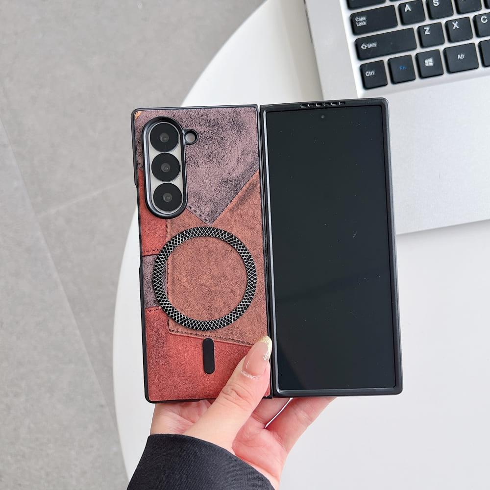 Colorful Pattern Magnetic Charging Phone Case - Samsung Z Series