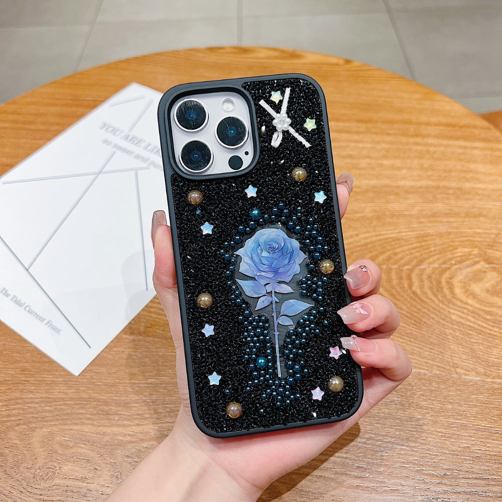 Colorful Rose Bling Studded Diamond Phone Case