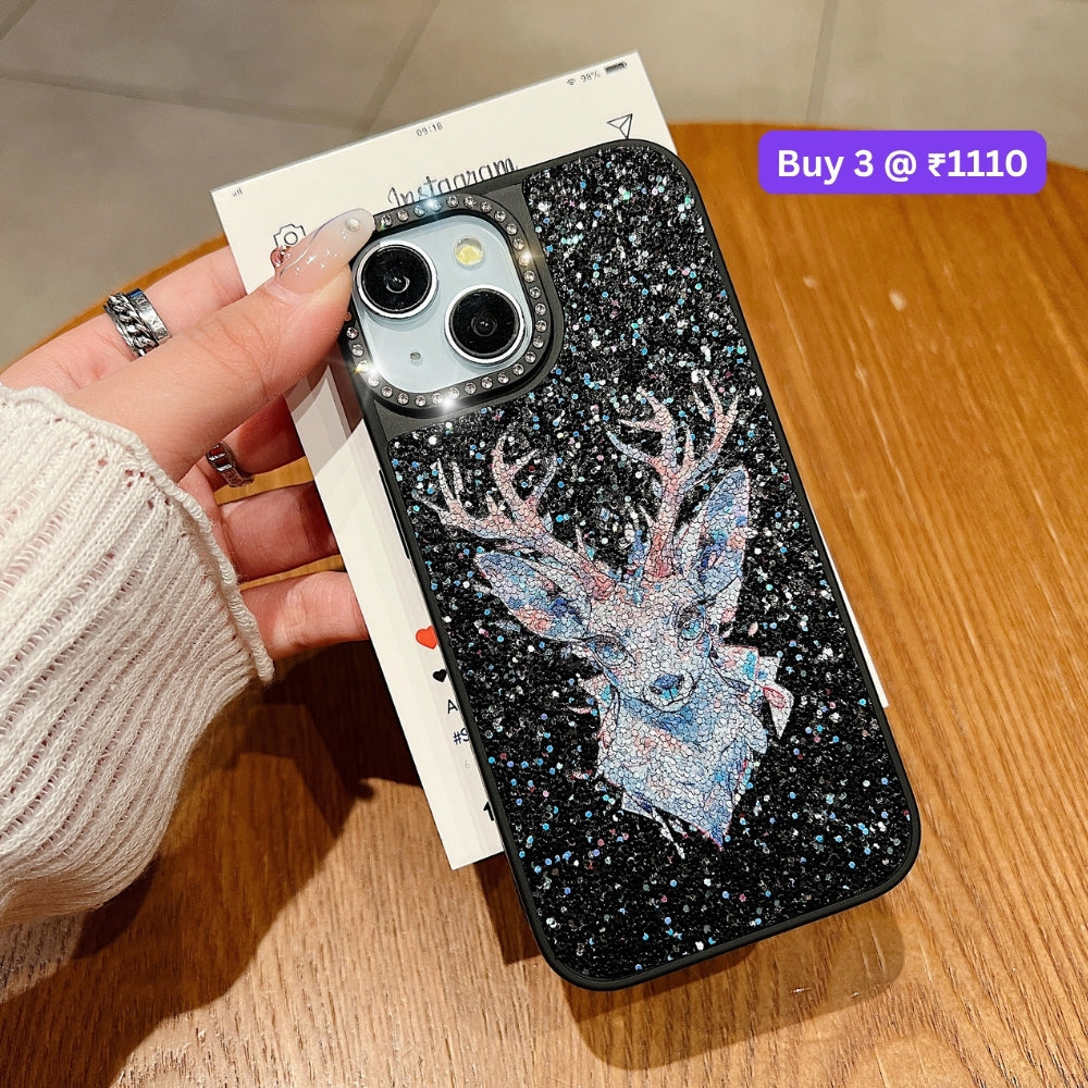 Cosmic Guardian Stardust Pattern PC (Hard) Phone Case | Mobile Cover - iPhone 15 Plus