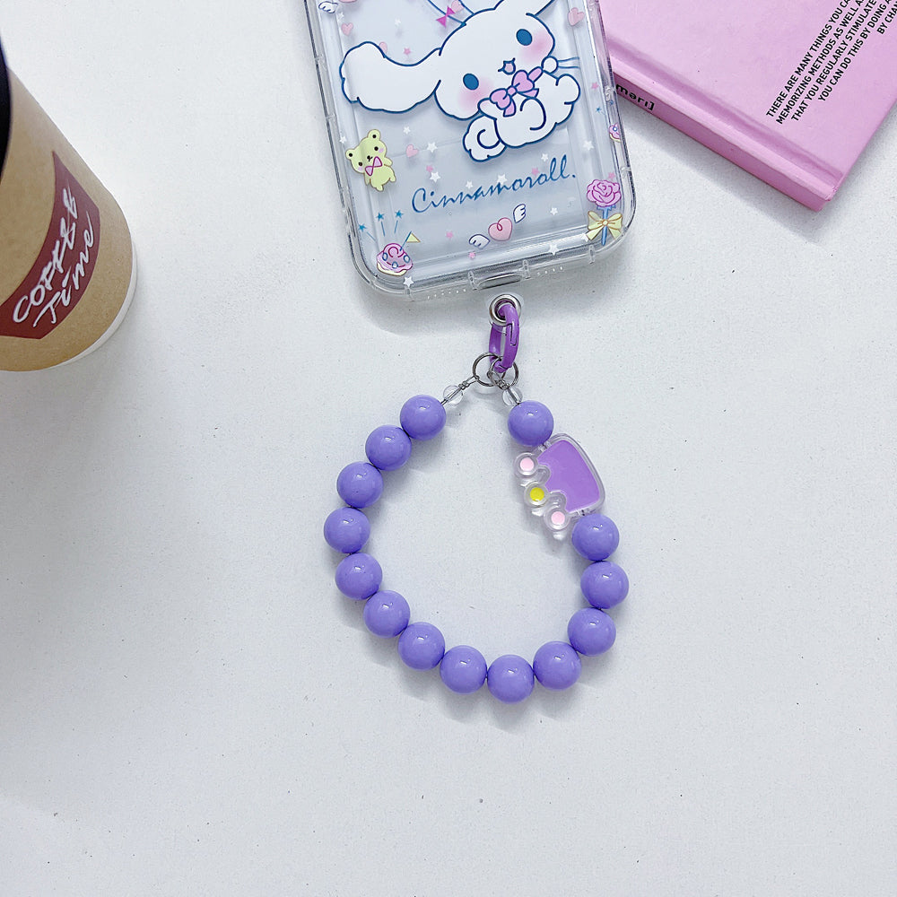 Cute Crown Pearl Beads Mobile Charm | Keychain | Handbag Charm
