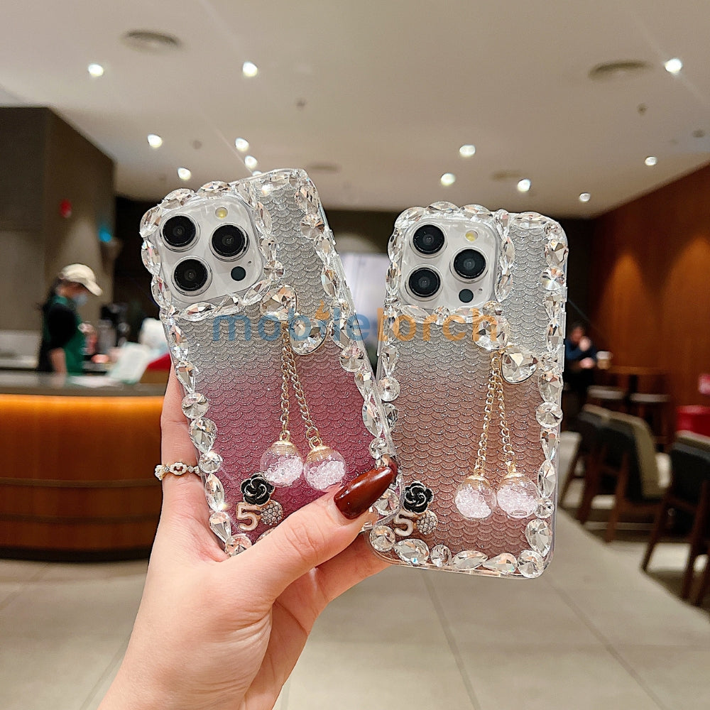 Crystal Diamond Handmade Transparent Phone Case - iPhone 14 Pro Max