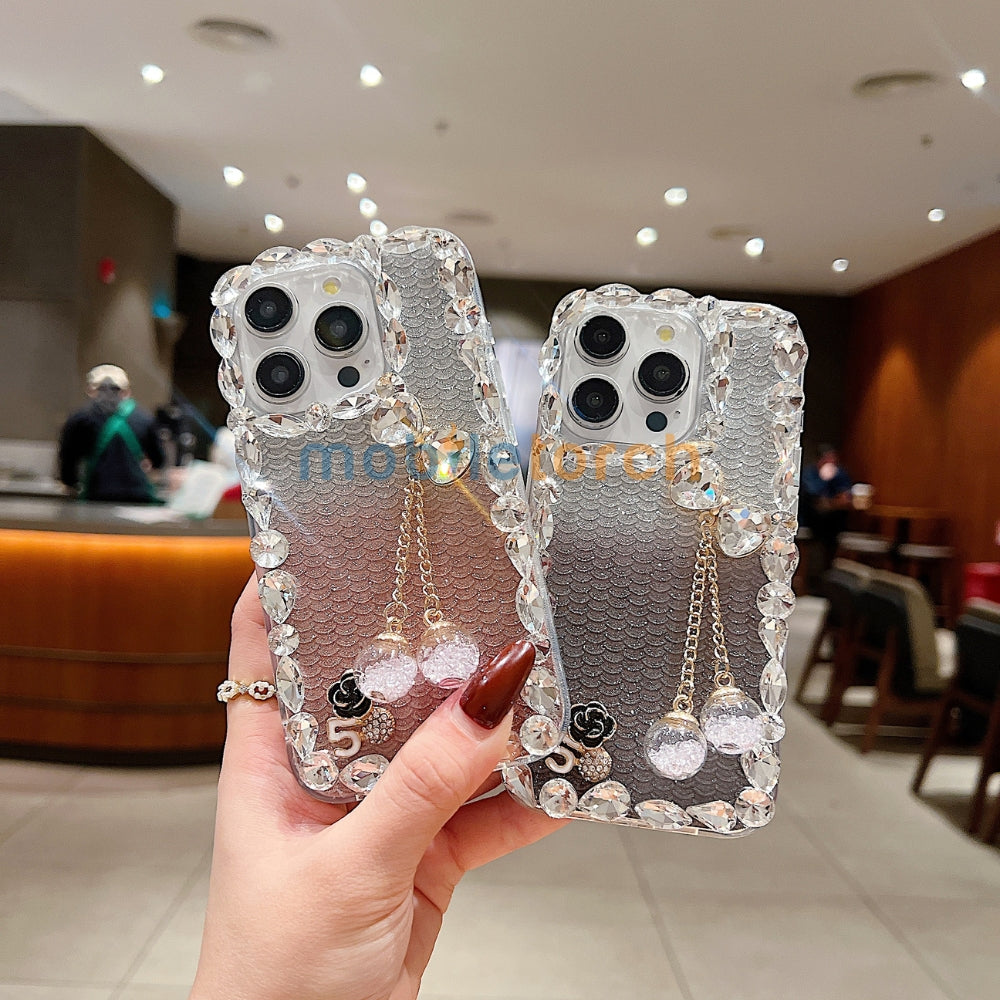 Crystal Diamond Handmade Transparent Phone Case - iPhone 14 Pro Max