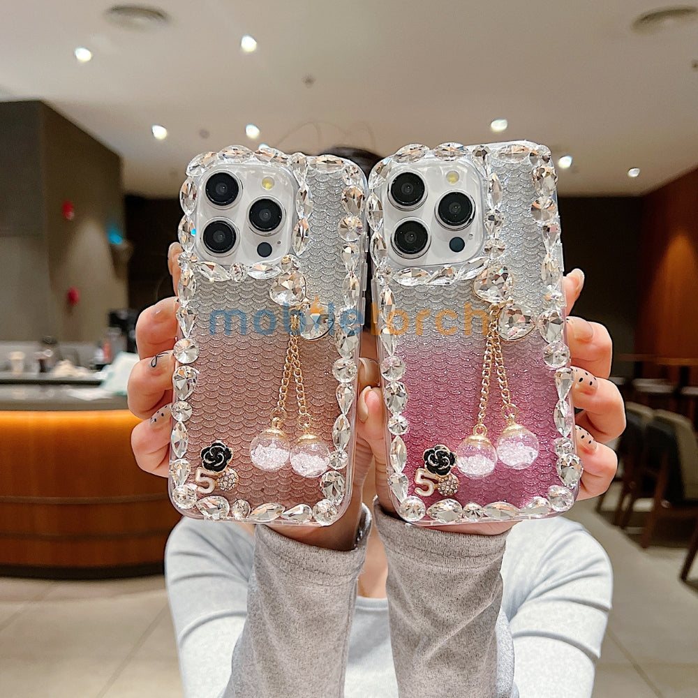 Crystal Diamond Handmade Transparent Phone Case - iPhone 14 Pro Max