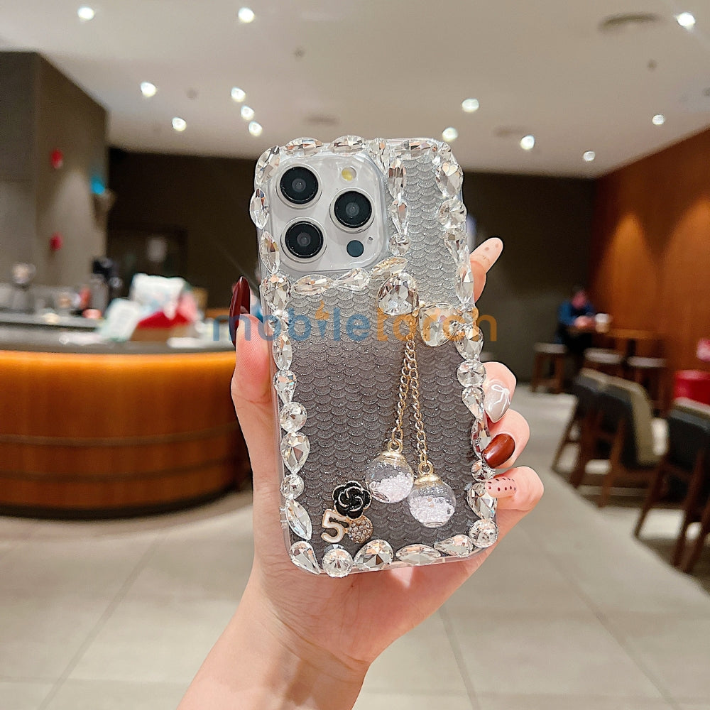 Crystal Diamond Handmade Transparent Phone Case - iPhone 14 Pro Max