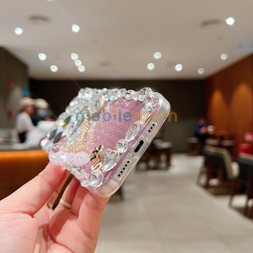 Crystal Diamond Handmade Transparent Phone Case - iPhone 14 Pro Max