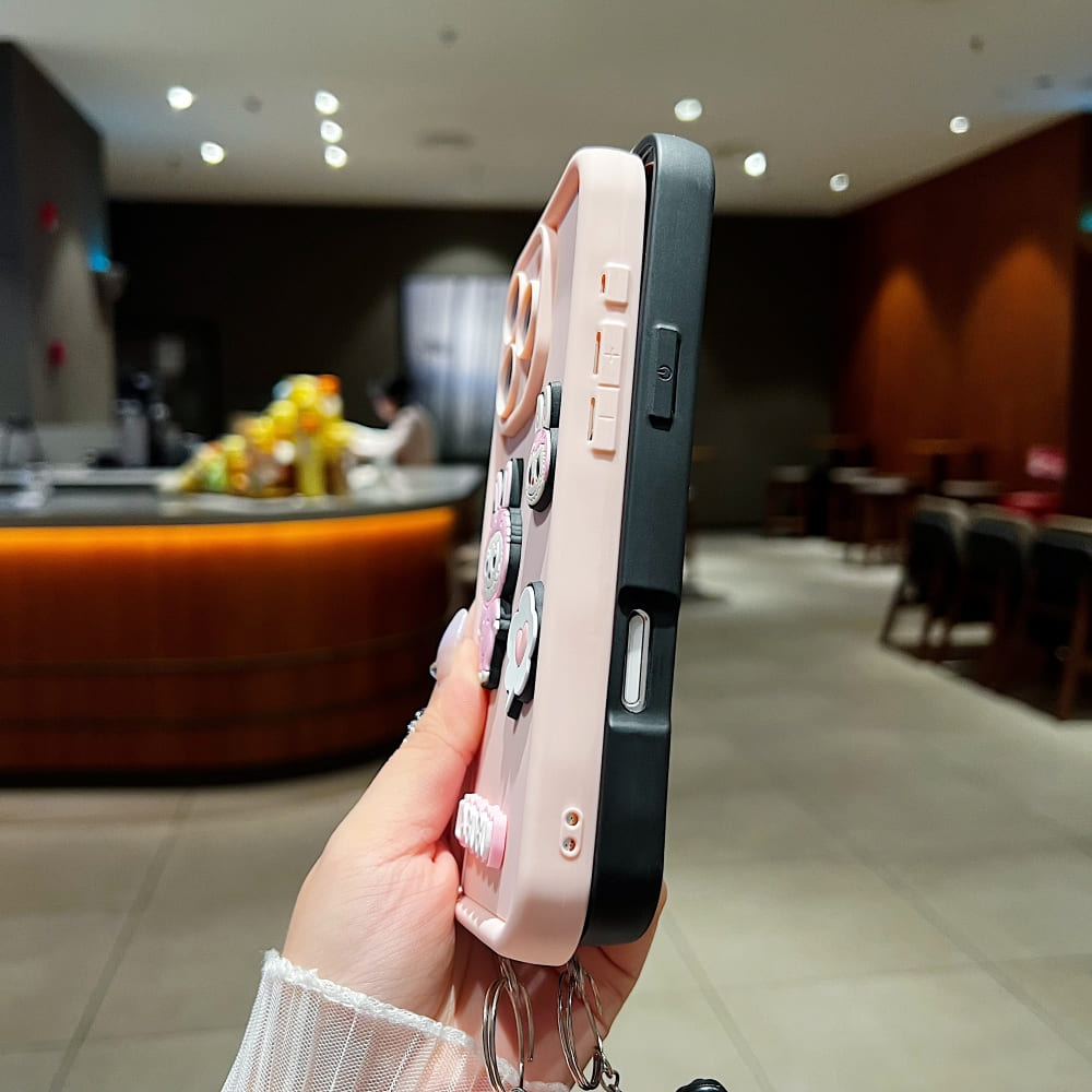 Cute Puff Labubu Phone Case