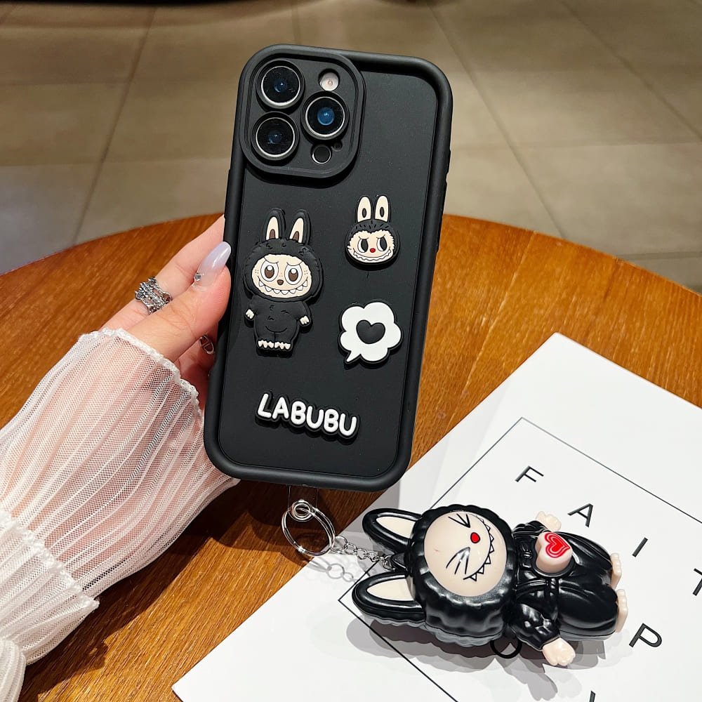 Cute Puff Labubu Phone Case