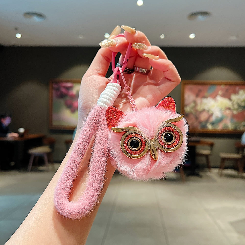 Cute Puff Owl Phone Charm | Keychain | Handbag Charm