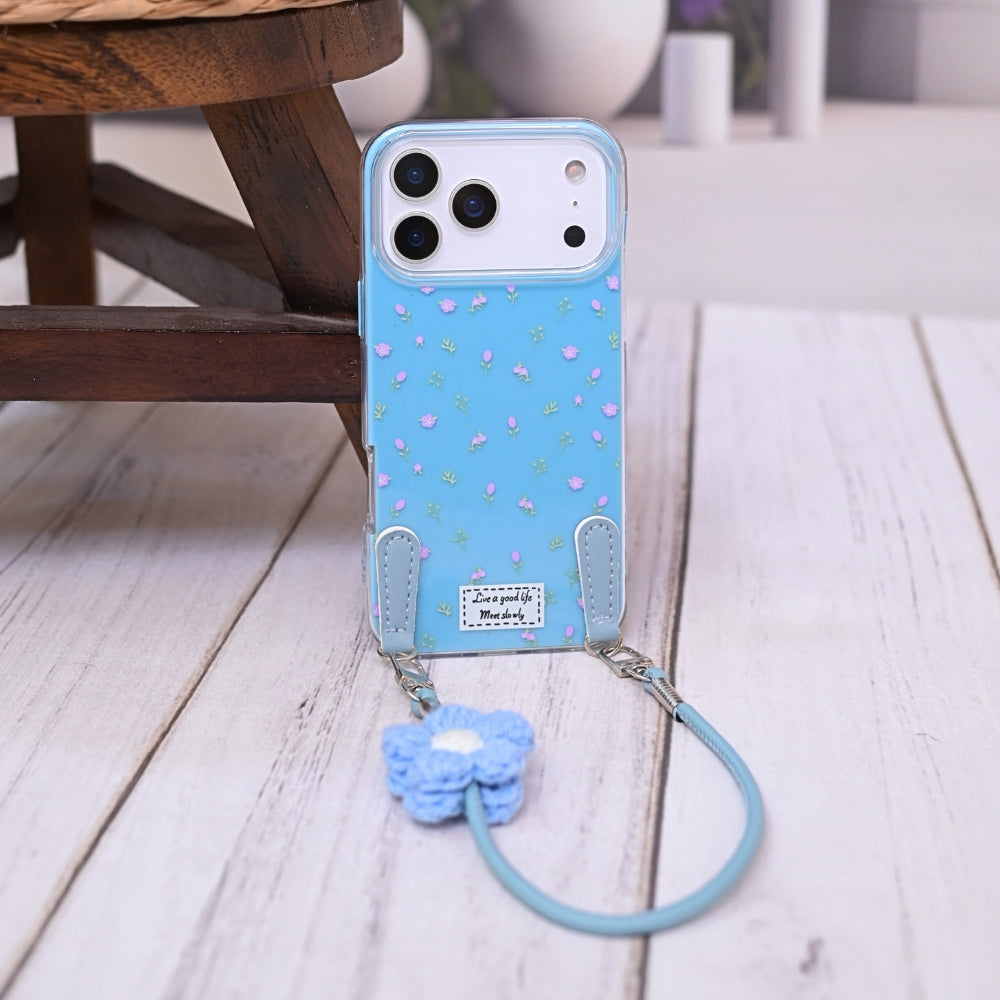 Daisy Charm Lanyard Phone Case