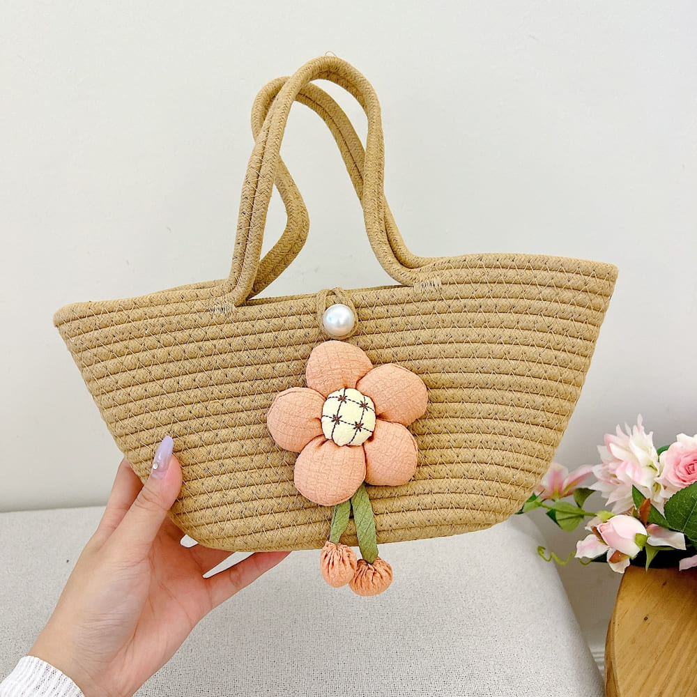 Vintage Bloom Jute Tote | Multipurpose Handbag