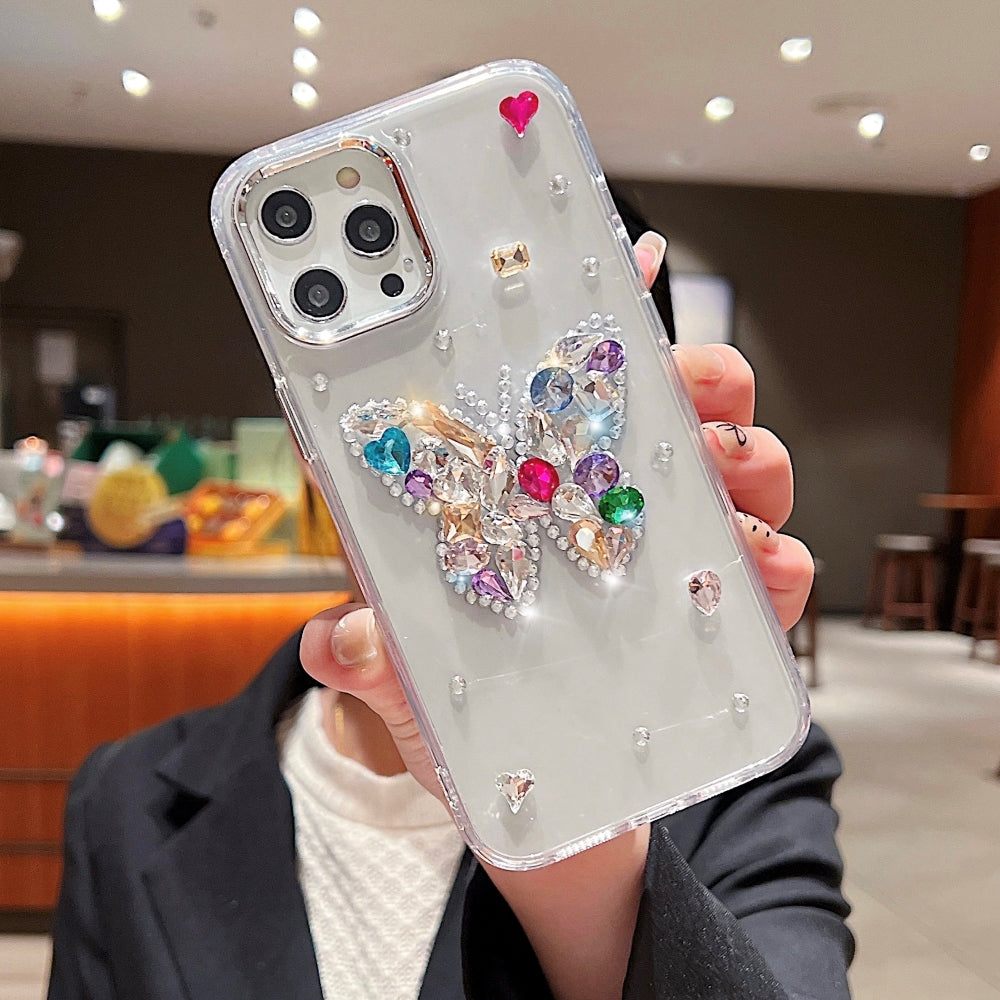 Diamond Stone Butterfly Phone Case
