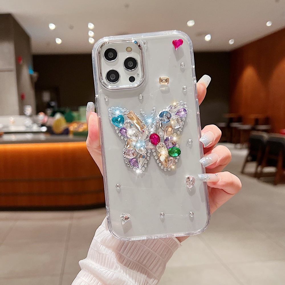 Diamond Stone Butterfly Phone Case
