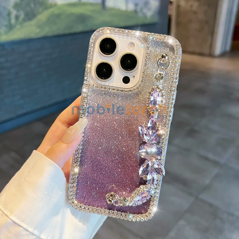 Diamond Bracelet Chain Glitter Plated TPU (Soft) Phone Case - iPhone 13 Pro Max