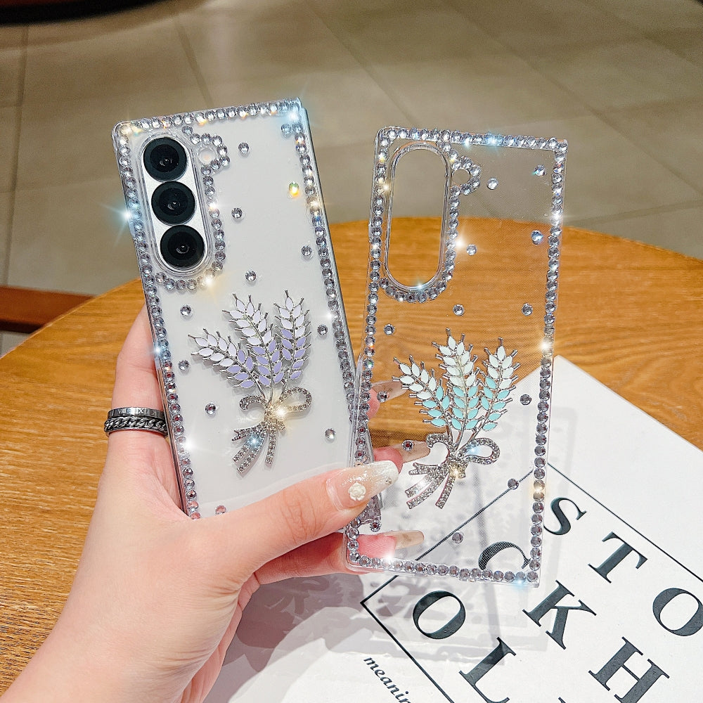 Diamond Leaves TPU (Soft) Handmade Bling Phone Case - Samsung Z Fold 5