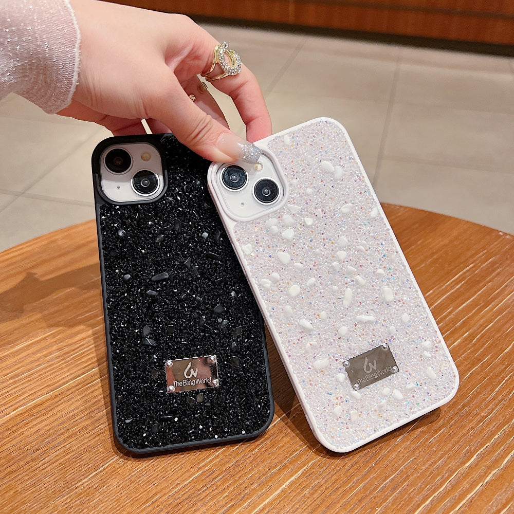 Diamond Studded Pattern Glittery Phone Case - Samsung S25 Ultra