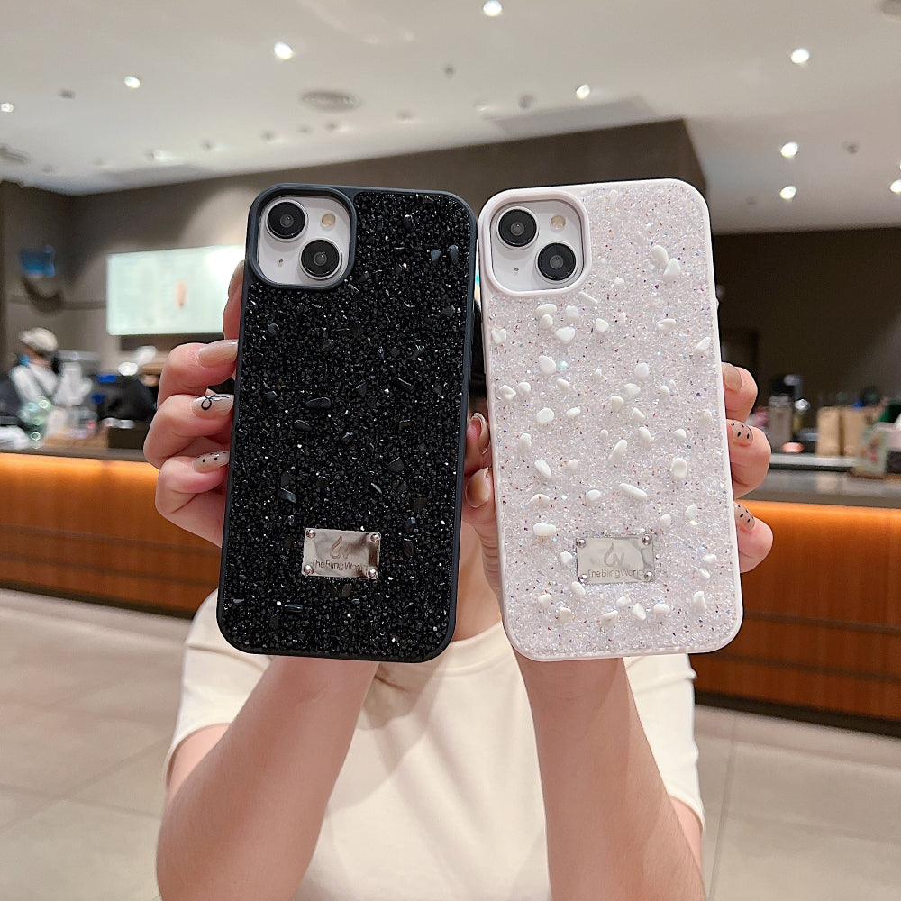 Diamond Studded Pattern Glittery Phone Case - Samsung S25 Ultra