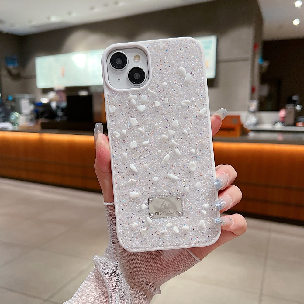 Diamond Studded Pattern Glittery Phone Case - Samsung S25 Ultra