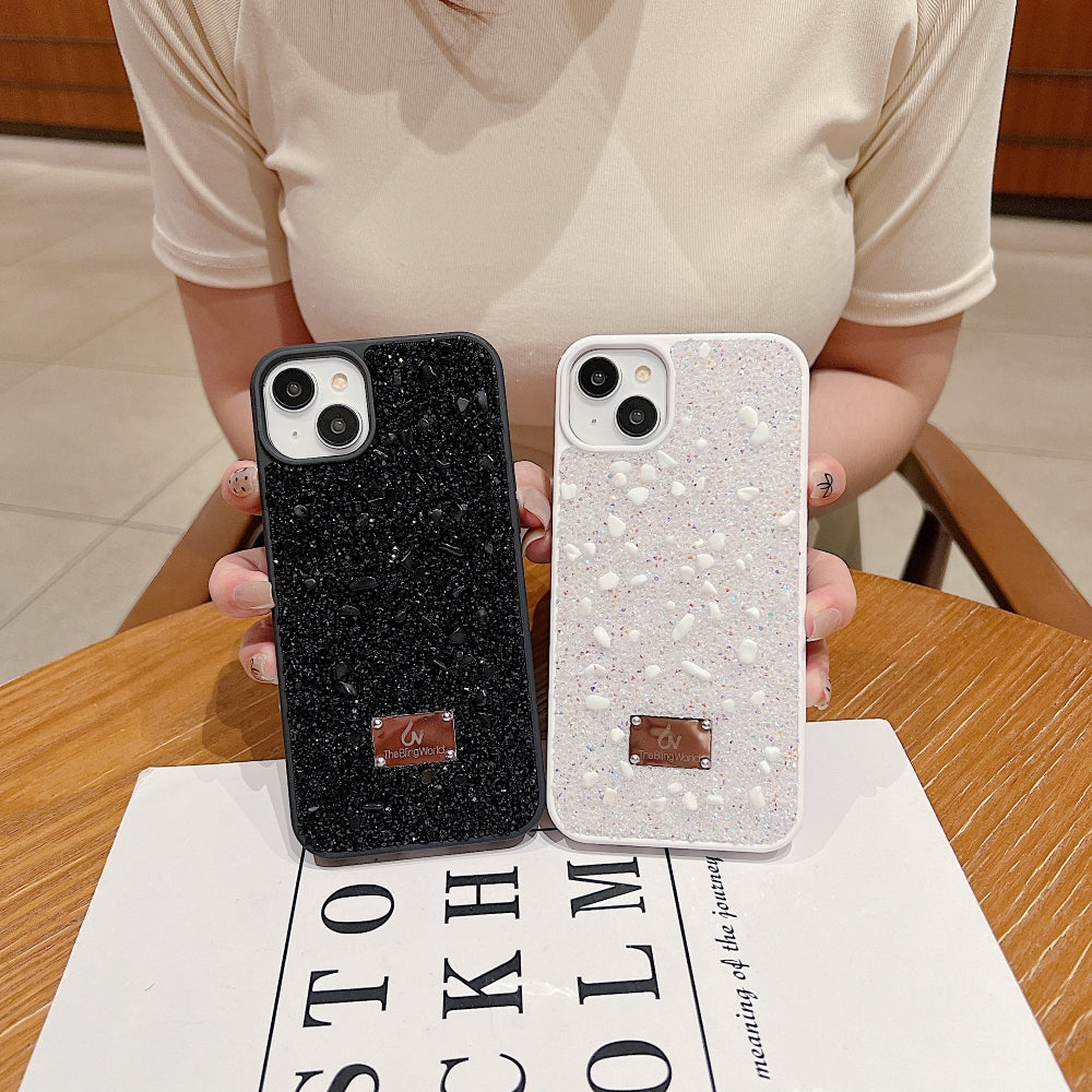 Diamond Studded Pattern Glittery Phone Case - Samsung S25 Ultra