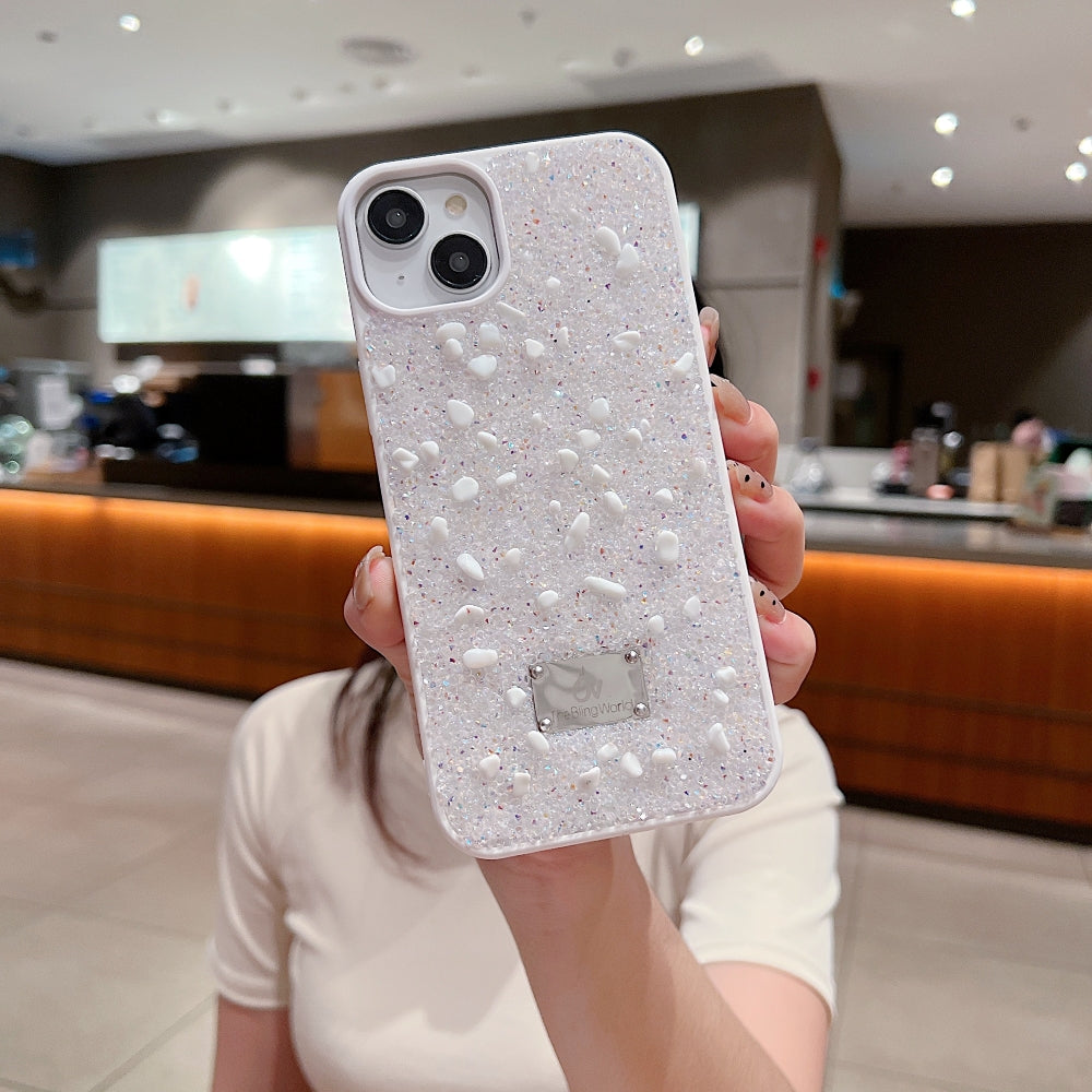 Diamond Studded Pattern Glittery Phone Case - Samsung S25 Ultra