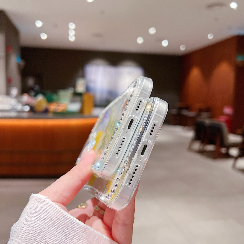 Dried Real Flowers Aesthetic Transparent Phone Case