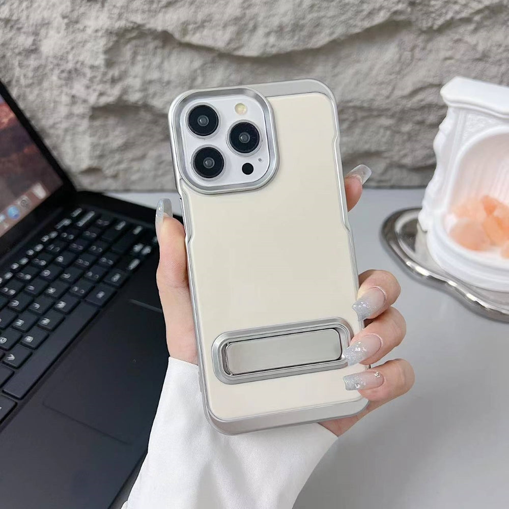 Electroplated Metal Kickstand Phone Case