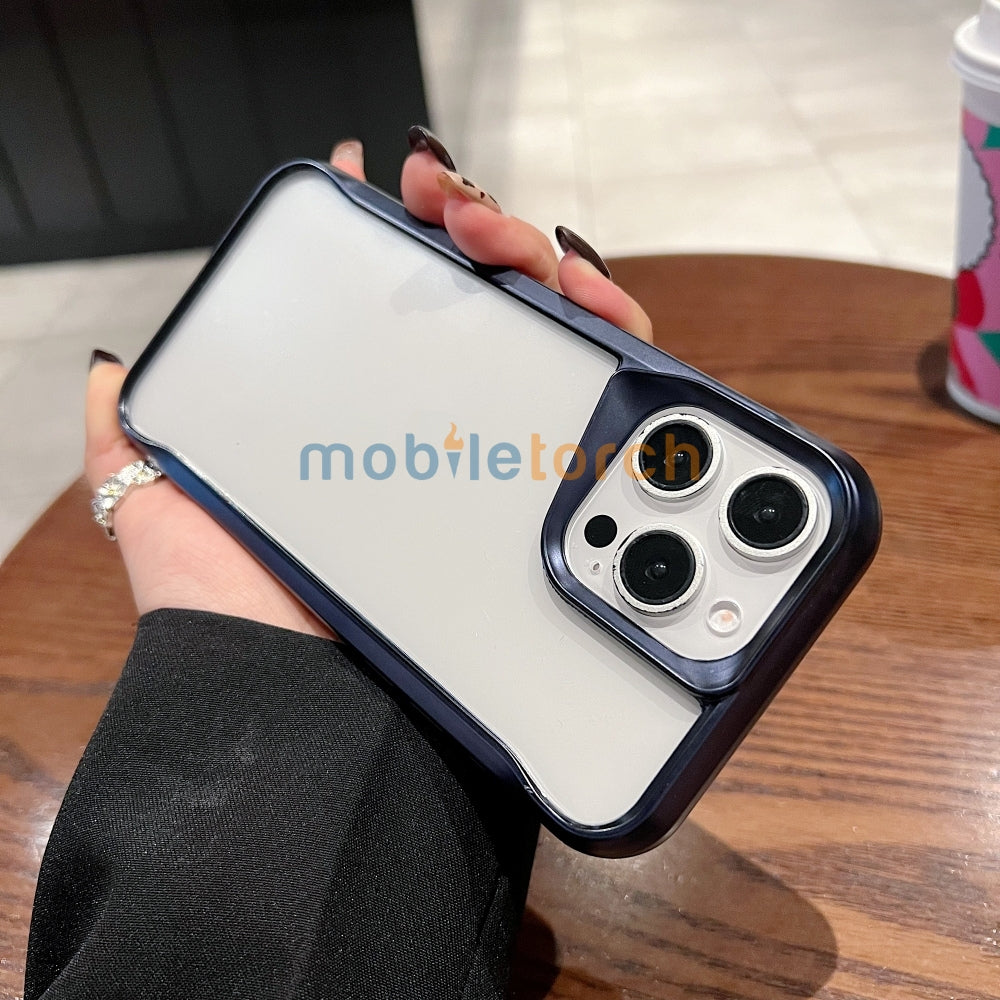 Electroplated Frame TPU (Soft) Transparent Phone Case - iPhone 15 Pro