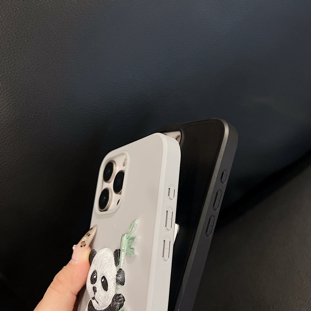 Embossed Panda Phone Case