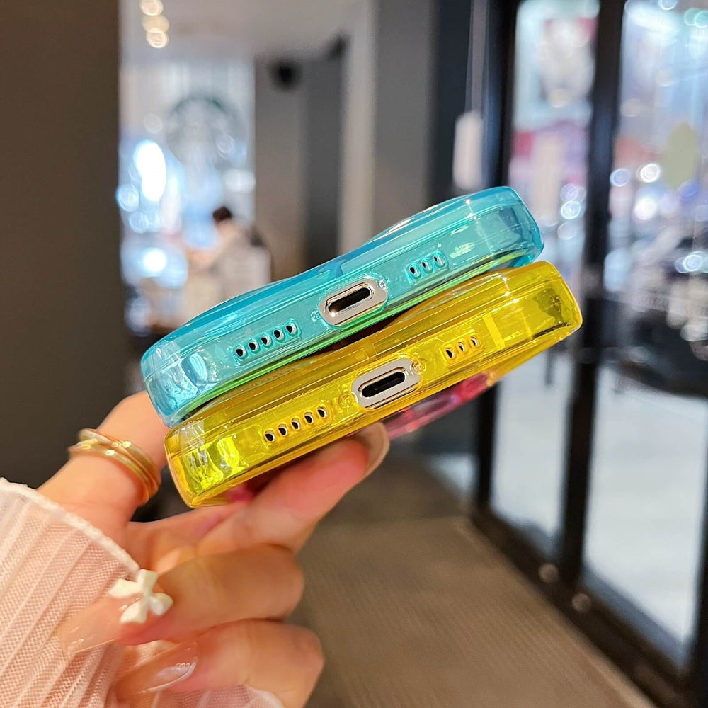 Fashion Rainbow Color Pattern Soft Mobile Case - iPhone 13 Pro