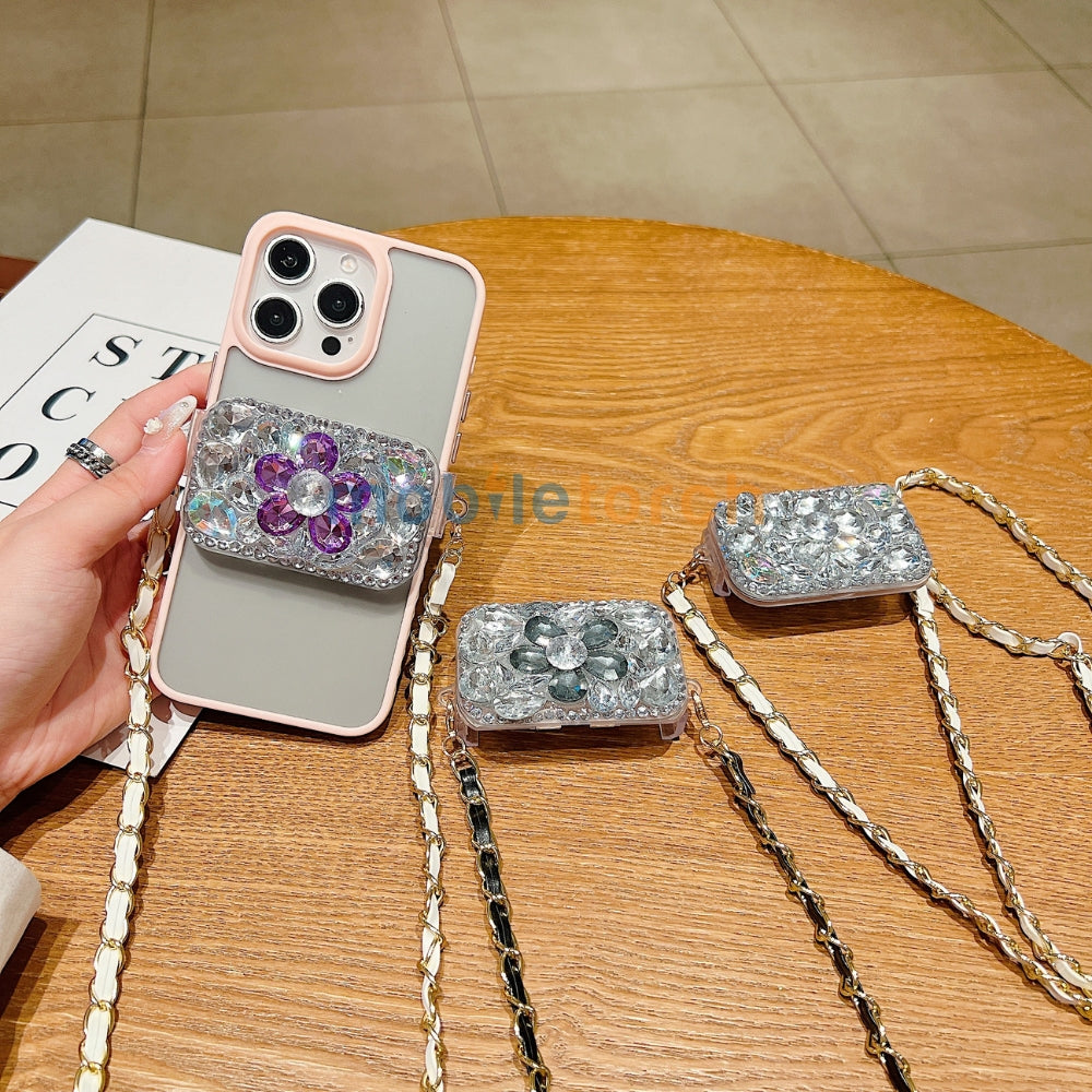 Five Petals Flower Pattern Universal Stand with Crystal Bracelet