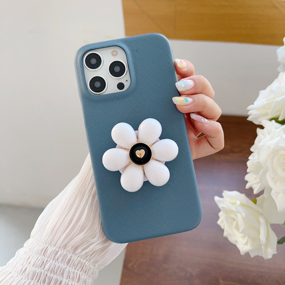 Flower Pop Grip Shockproof PC (Hard) Phone Case - iPhone 15 Pro Max