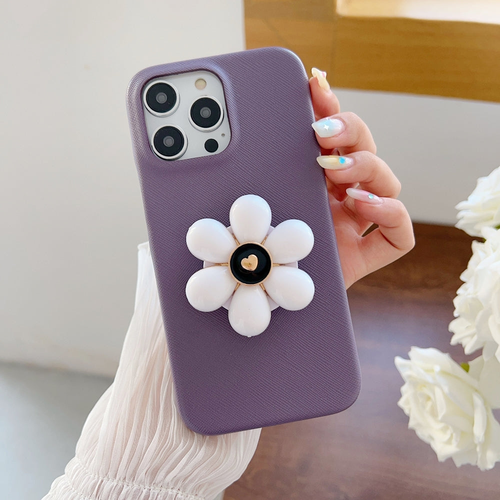 Flower Pop Grip Shockproof PC (Hard) Phone Case - iPhone 15 Pro Max