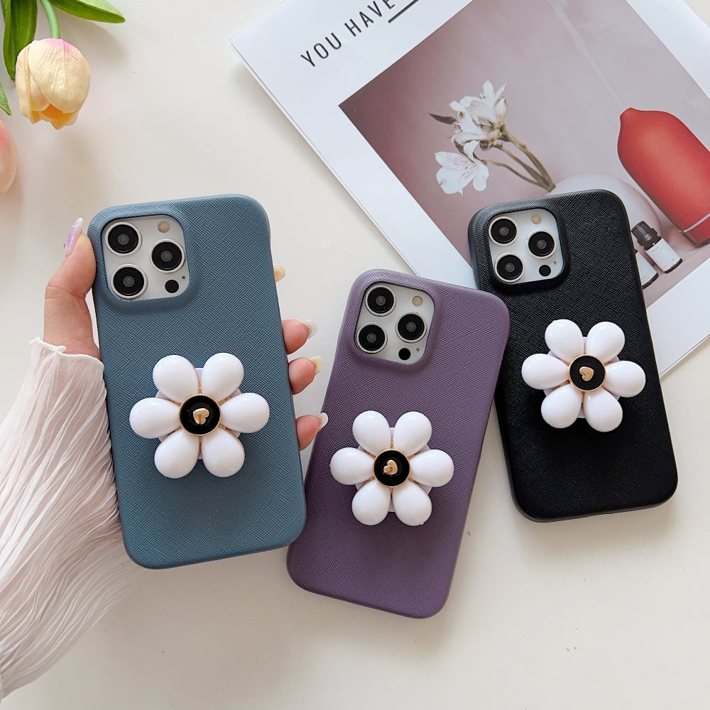 Flower Socket For Iphone 12 Flower Pop Grip Shockproof PC (Hard