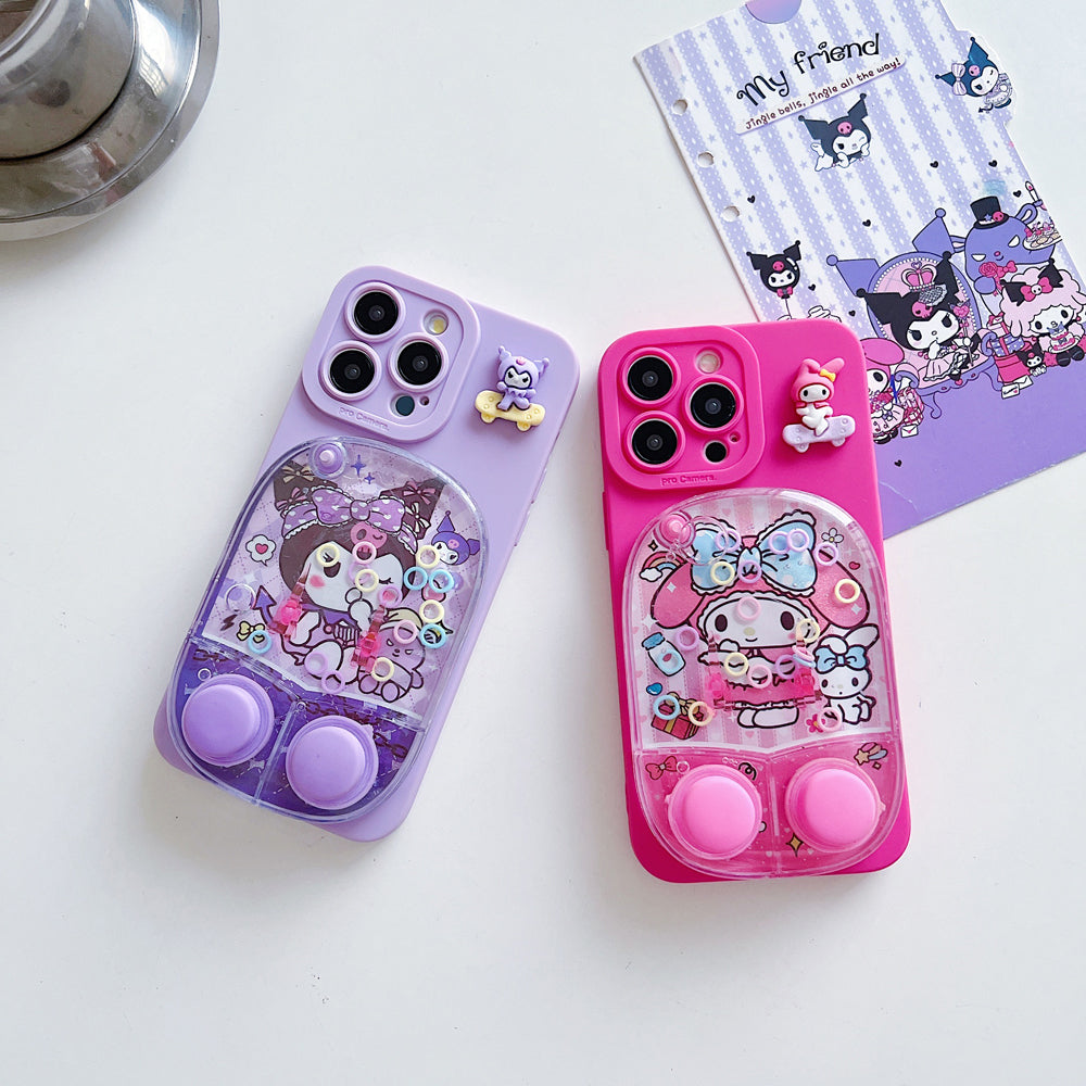 Dual Button Game Console TPU (Soft) | PC (Hard) Camera Protection Cover - iPhone 15 Pro Max