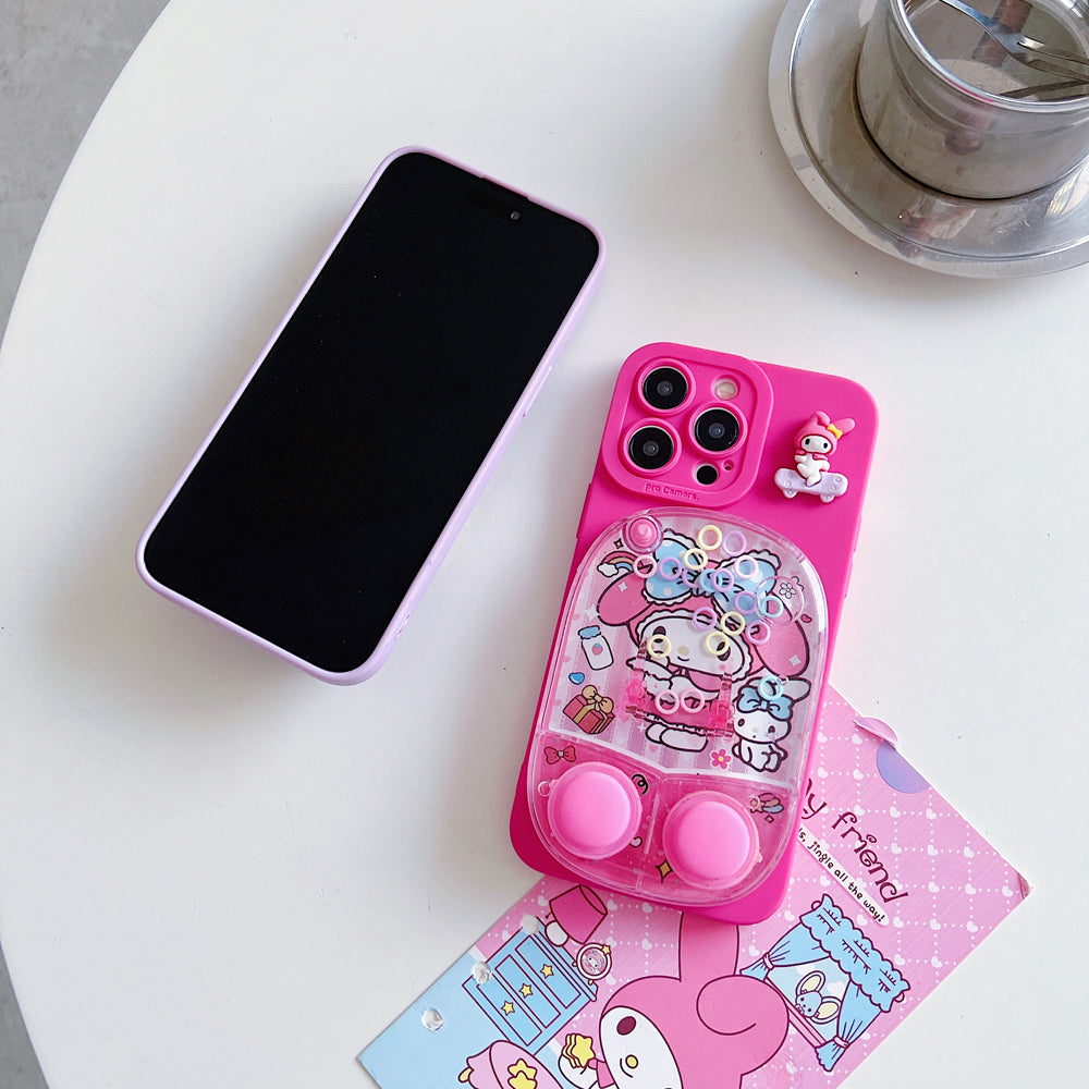 Dual Button Game Console TPU (Soft) | PC (Hard) Camera Protection Cover - iPhone 15 Pro Max