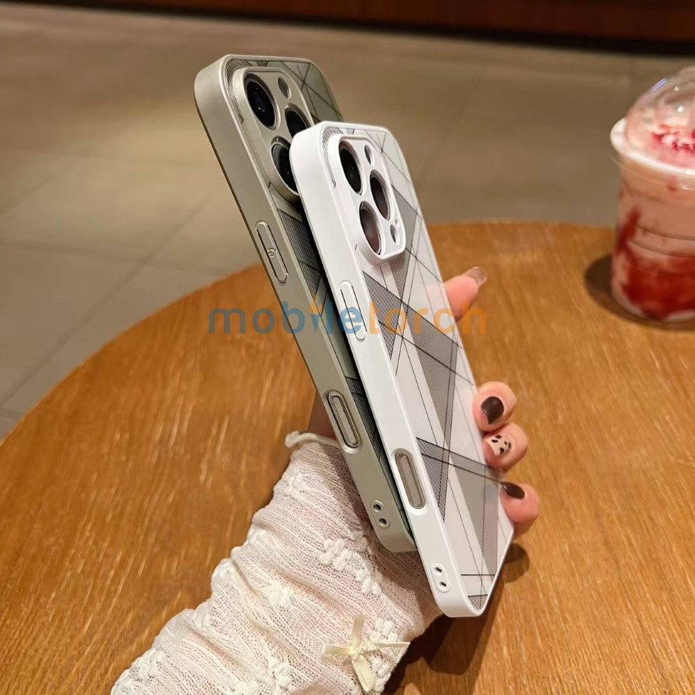 Geometric Pattern PC (Hard) Camera Protection Phone Case - Samsung A15 (5G)