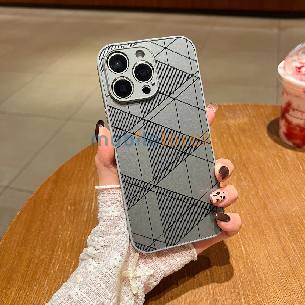Geometric Pattern PC (Hard) Camera Protection Phone Case - Samsung A15 (5G)