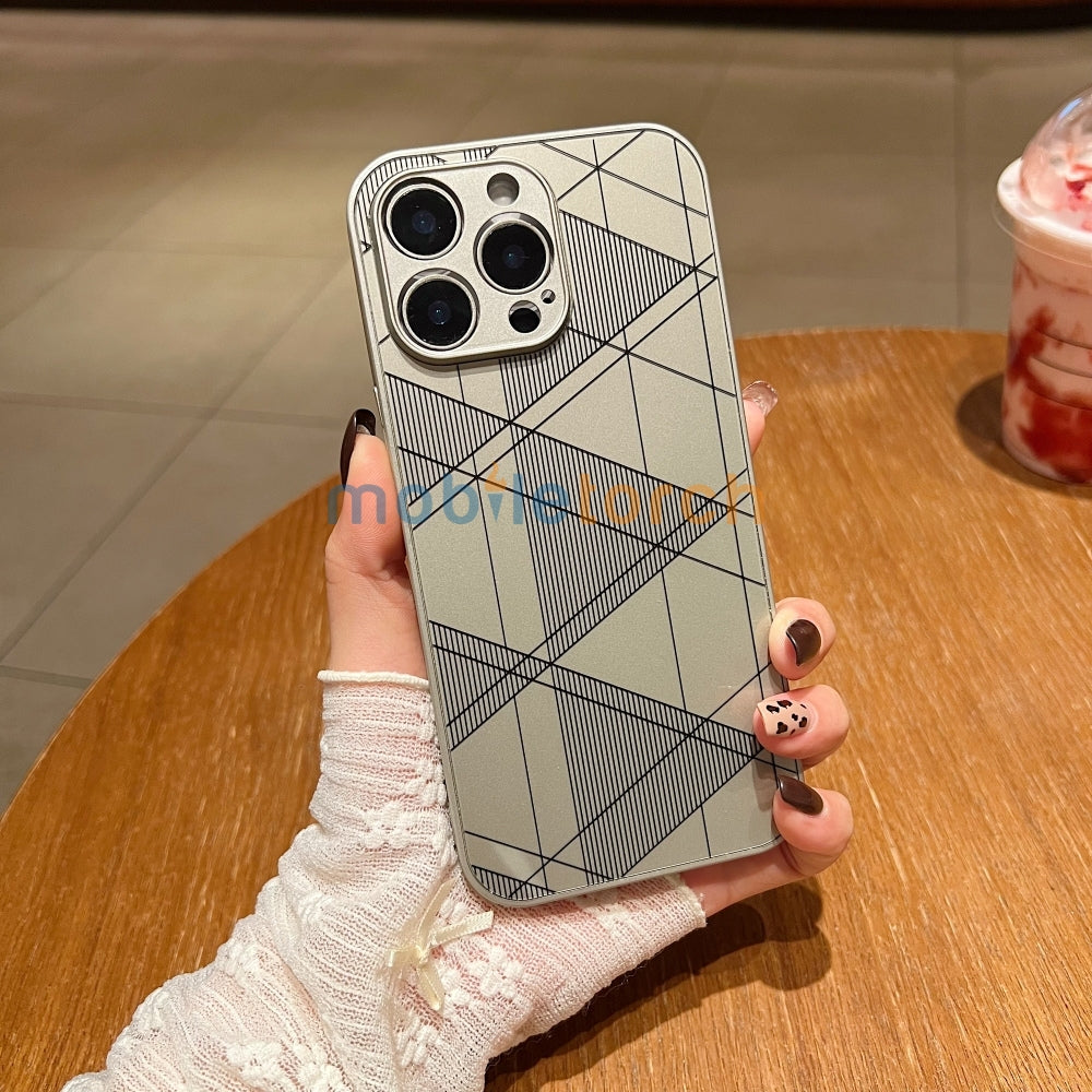 Geometric Pattern PC (Hard) Camera Protection Phone Case - Samsung A15 (5G)