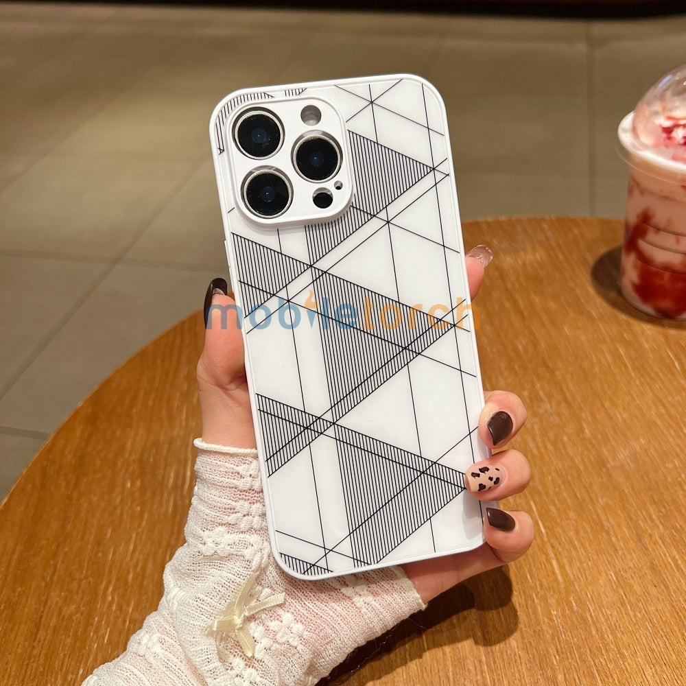 Geometric Pattern PC (Hard) Camera Protection Phone Case - Samsung A15 (5G)