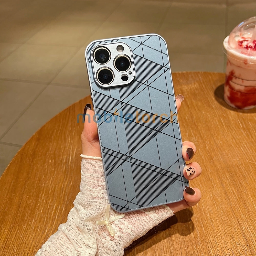 Geometric Pattern PC (Hard) Camera Protection Phone Case - Samsung A15 (5G)